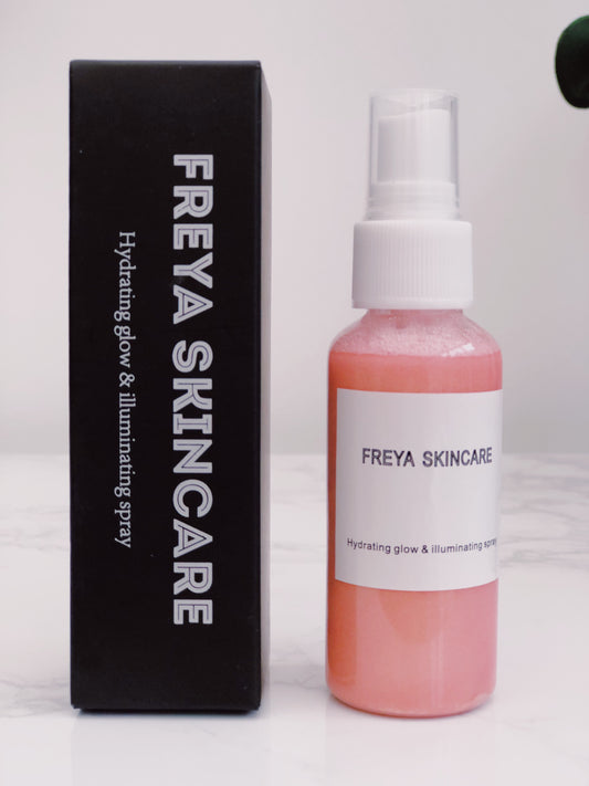 Peachy highlight spray - freyaskincare