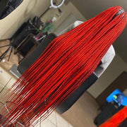Jumbo bulk braiding in colour “Jessie” | braiding extensions | red braids |